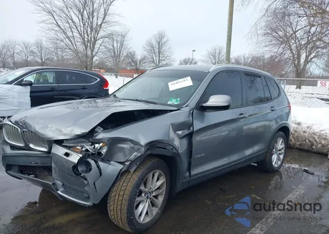 2014 BMW X3 xDrive28I из США, поврежденный, VIN 5UXWX9C56E0D22815